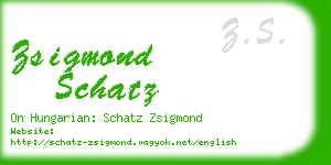 zsigmond schatz business card